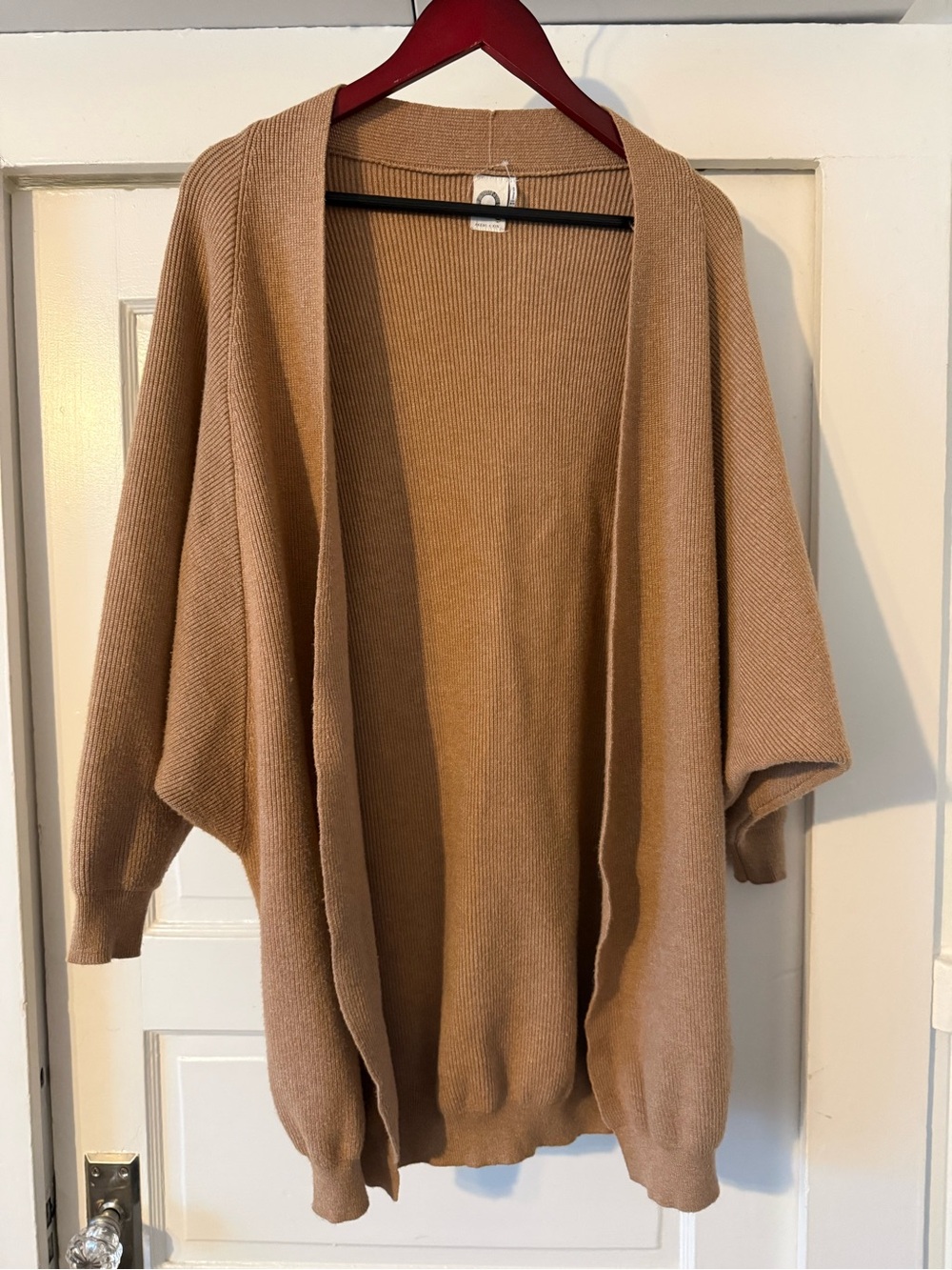 Anthropologie Akemi + Kin Camel Ribbed Cocoon Cardigan One Size